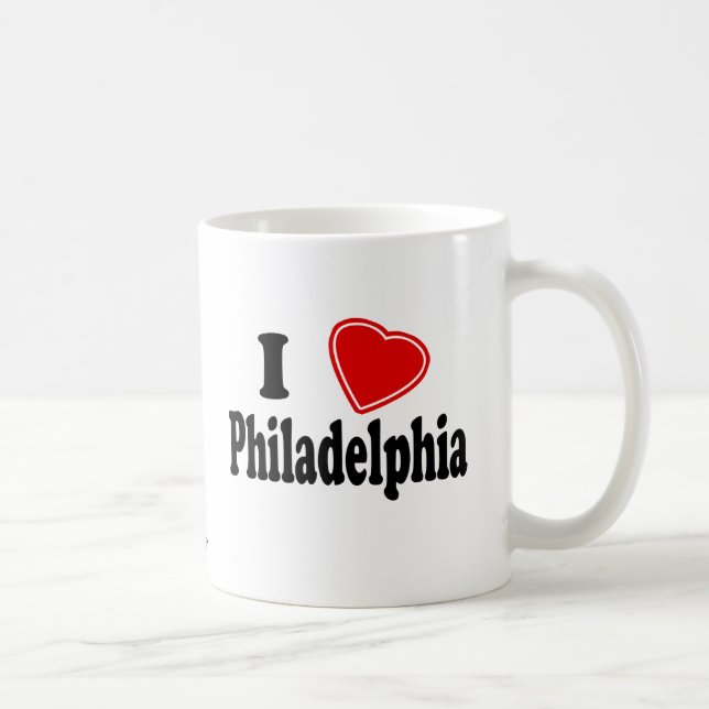 Jag älskar Philadelphia Kaffemugg (Höger)
