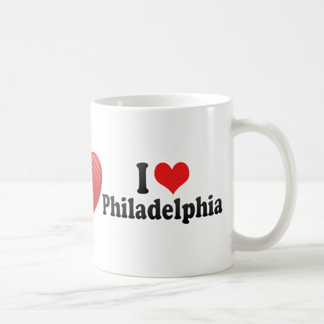 Jag älskar Philadelphia Kaffemugg (Höger)