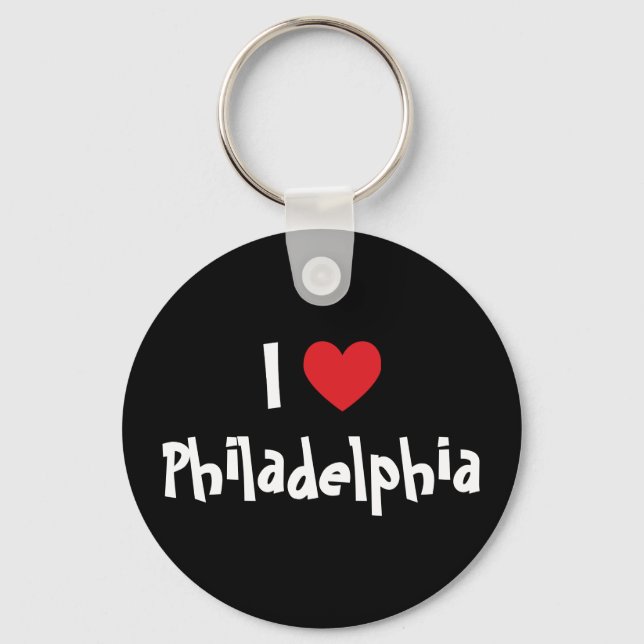 Jag älskar Philadelphia Nyckelring (Framsida)