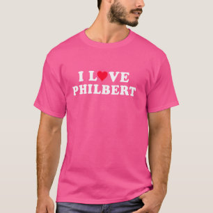 Jag älskar Philbert Matchande Flickvän Pojkvän Phi T Shirt