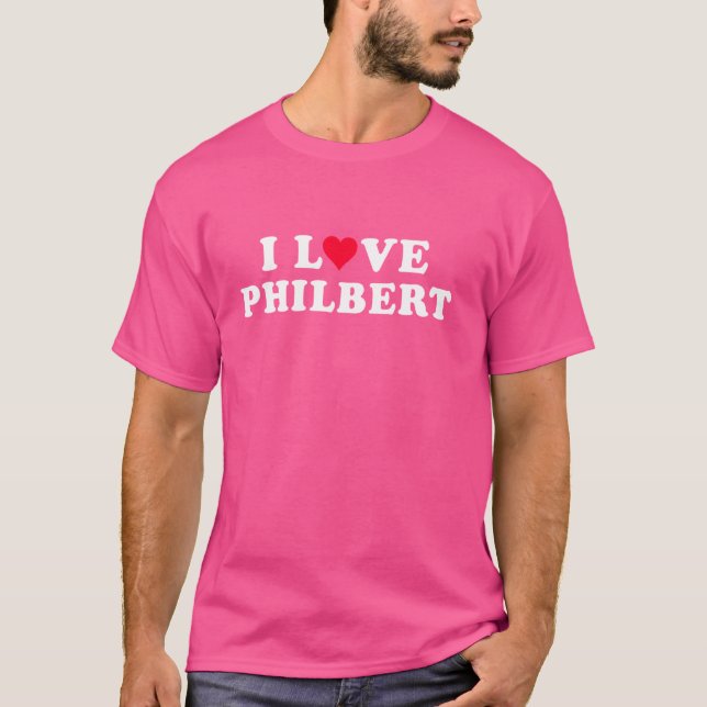 Jag älskar Philbert Matchande Flickvän Pojkvän Phi T Shirt (Framsida)