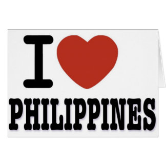 JAG ÄLSKAR PHILIPPINES HÄLSNINGSKORT