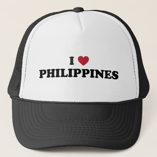 Jag älskar Philippines Truckerkeps (Framsida)