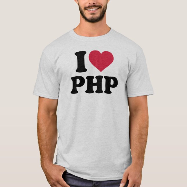 Jag älskar php t-shirt (Framsida)