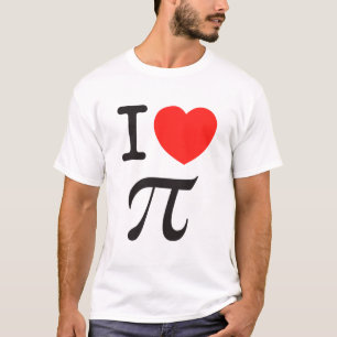 Jag älskar pi t-shirt