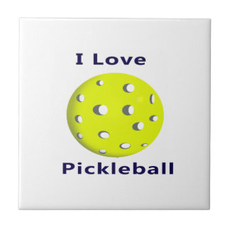 Jag älskar pickleball w gul ball.png kakelplatta
