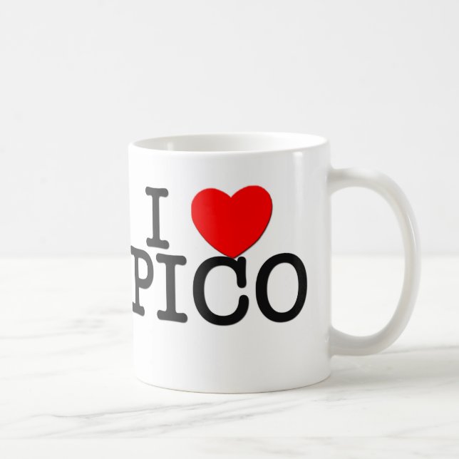 Jag älskar Pico Massachusetts Kaffemugg (Höger)