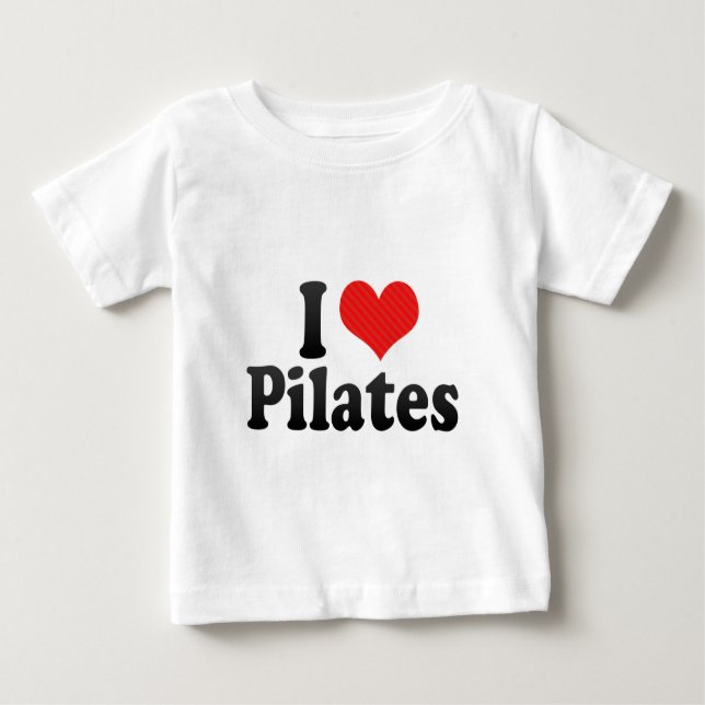 Jag älskar Pilates T-shirt (Framsida)