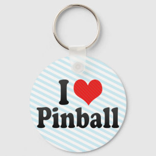Jag älskar pinballen nyckelring