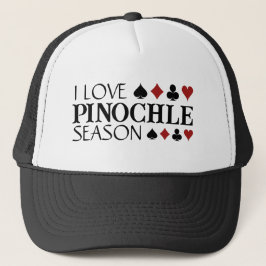 Jag älskar Pinochle-säsongen och matchar t-shirt Keps
