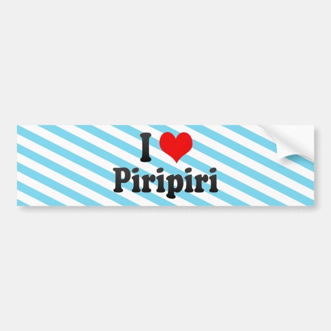 Jag älskar Piripiri, Brasilien Bildekal (Framsidan)
