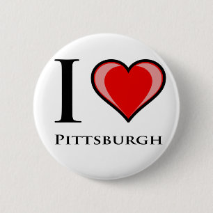 Jag älskar Pittsburgh Knapp