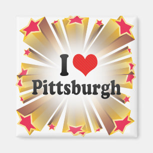 Jag älskar Pittsburgh Magnet