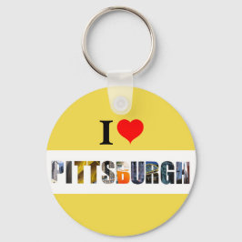 Jag älskar Pittsburgh Nyckelring