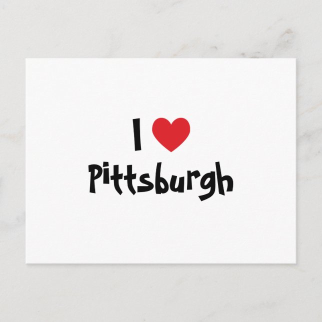 Jag älskar Pittsburgh Vykort (Framsida)