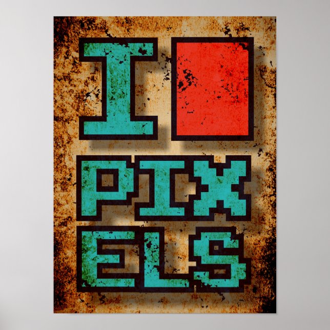 Jag älskar Pixel Poster (Framsidan)