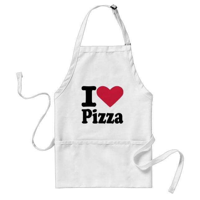 Jag älskar pizza förkläde (Framsidan)
