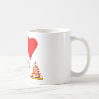 Jag älskar pizza kaffemugg
