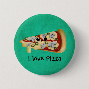 Jag älskar Pizza Knapp