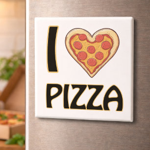 Jag älskar Pizza – Roligt Present till Matlovers Magnet