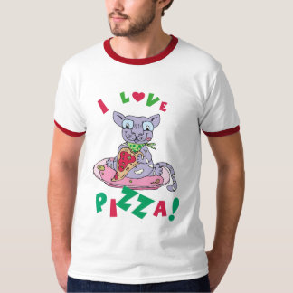 Jag älskar pizza! t-shirt