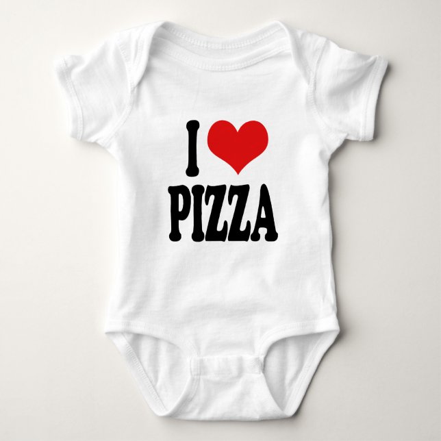 Jag älskar Pizza Tee (Framsida)