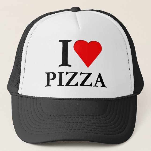 Jag älskar pizza truckerkeps (Framsida)