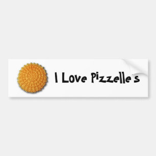 Jag älskar Pizzelles Bildekal