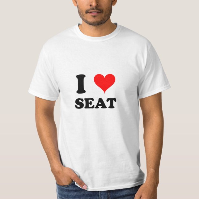 Jag älskar placerar tee shirt (Framsida)