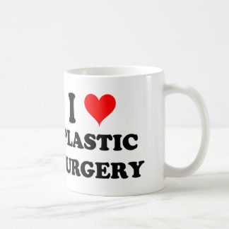 Jag älskar plastikkirurgi kaffemugg