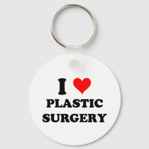 Jag älskar plastikkirurgi nyckelring