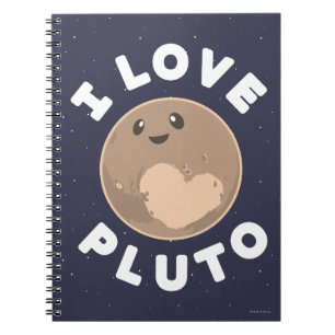 Jag älskar Pluto Anteckningsbok Med Spiral