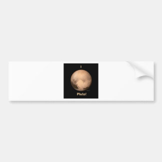Jag älskar Pluto! Bildekal