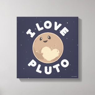 Jag älskar Pluto Canvastryck