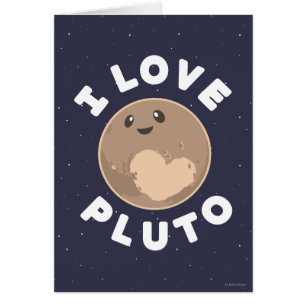 Jag älskar Pluto Hälsningskort