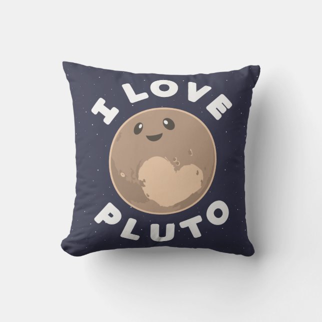 Jag älskar Pluto Kudde (Framsida)