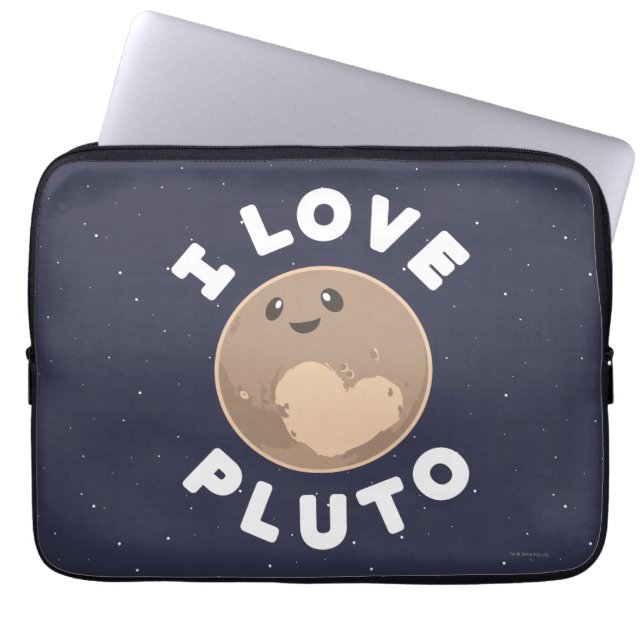 Jag älskar Pluto Laptop Fodral (Framsidan)