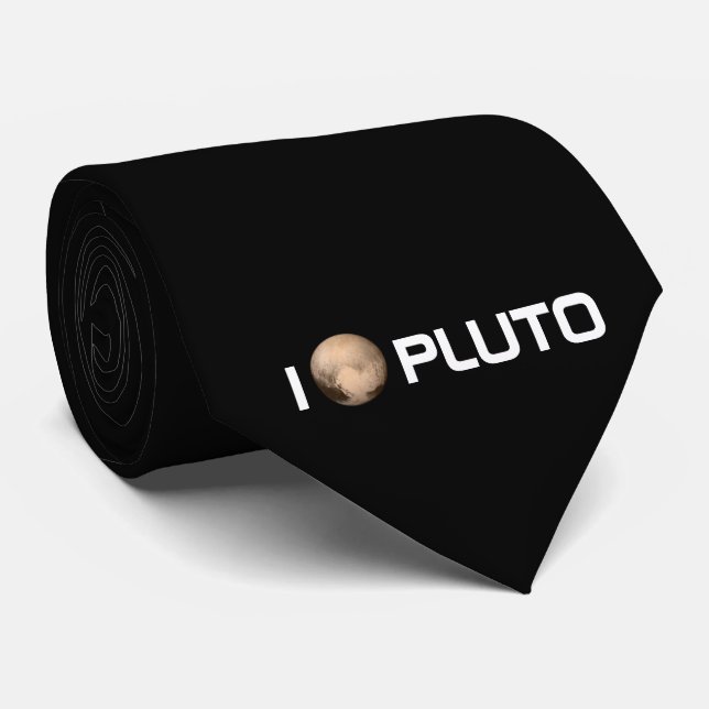 Jag älskar Pluto New Horizon Tie Slips (Rullad)