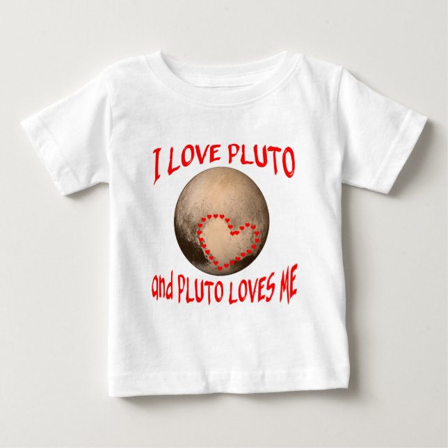 Jag älskar Pluto, och Pluto älskar mig Tröja (Framsida)