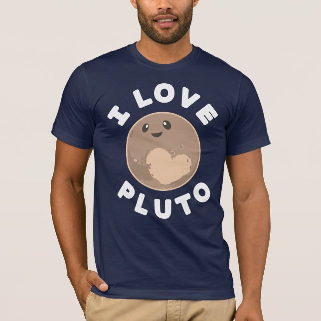 Jag älskar Pluto Tee (Framsida)