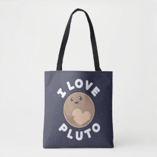 Jag älskar Pluto Tygkasse