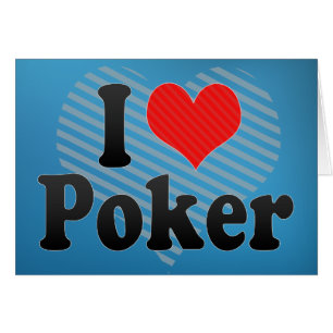Jag älskar poker hälsningskort