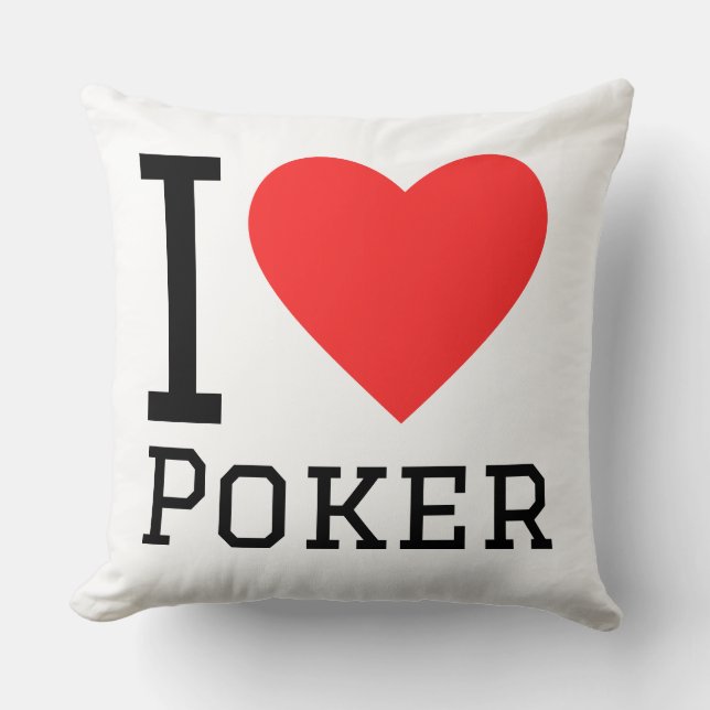 Jag älskar poker kudde (Framsida)
