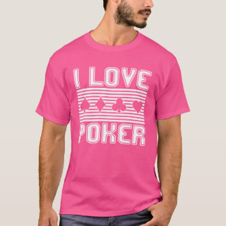 Jag älskar poker vänner t shirt