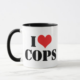 Jag älskar poliser mugg