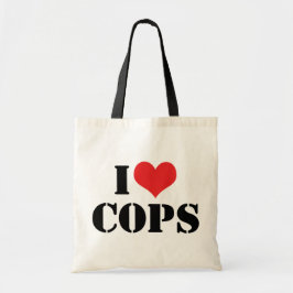 Jag älskar poliser tygkasse