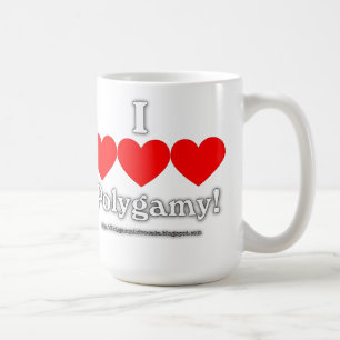 Jag älskar Polygamymuggen Kaffemugg