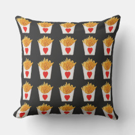 Jag älskar pommes frites kudde