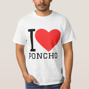 Jag älskar poncho t shirt