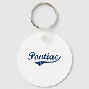 Jag älskar Pontiac Michigan Nyckelring
